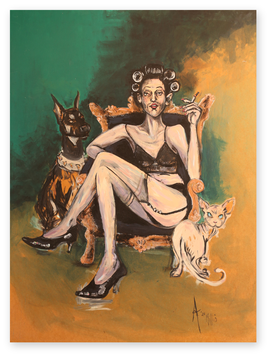 Underdog & Naked Cat – Poster (Print)